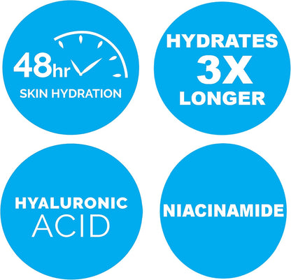 Cetaphil Optimal Hydration Daily Glow Cream for Sensitive, Dry and Dehydrated Skin – 48hr Hydration – with Hyaluronic Acid, Niacinamide, Vitamin E & Vitamin B5 – Dermatologist Recommended, 48g