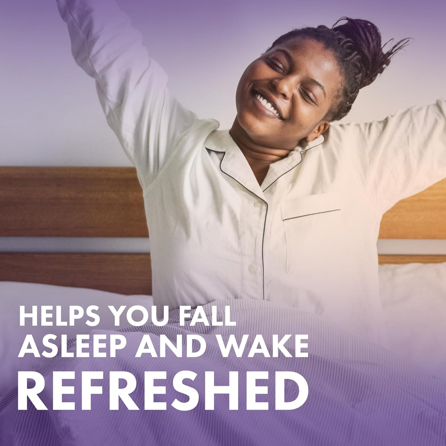 Vicks ZzzQuil PURE Zzzs 緩解壓力褪黑素助眠軟糖，成人適用，南非醉茄有助於減輕壓力症狀，每粒軟糖含 1 毫克，42 粒