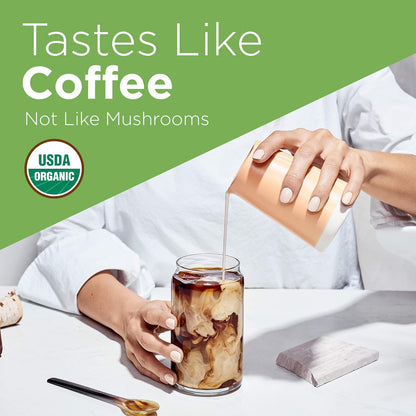Four Sigma Foods Four Sigmatic Mushroom Coffee Mix Think With Lion's Mane & Chaga 10 Servings X 2.5g, Lion's Mane & Chaga, 10 Count & Mushroom Coffee Mix Get Going With cordyceps & Chaga, 10 Count