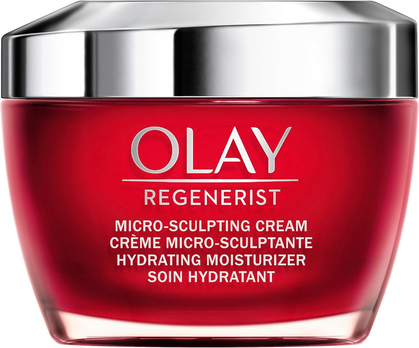 Olay Face Moisturizer, Regenerist Micro-Sculpting Facial Cream for Women - Instant Hydration, Anti-Aging, Anti-Wrinkle, Firming Skin Care - Hyaluronic Acid, Niacinamide, Amino Peptides, 50 mL