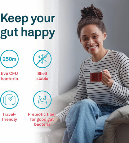 Organika 益生元 + 益生菌粉 3 克 X 14 袋，缓解腹胀（草本混合物）- 120 粒素食胶囊