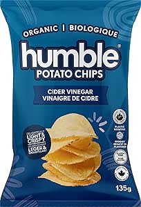 Humble Potato Chips – Cider Vinegar, Organic, Gluten Free, Non-GMO - 135g