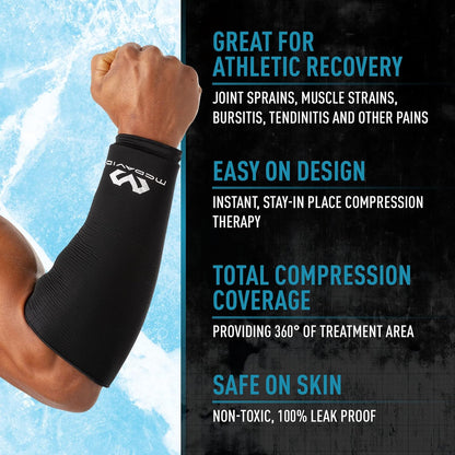 McDavid MD30050-00001-L/XL MD Flex 冰疗臂/肘复合套-黑色-L/XL