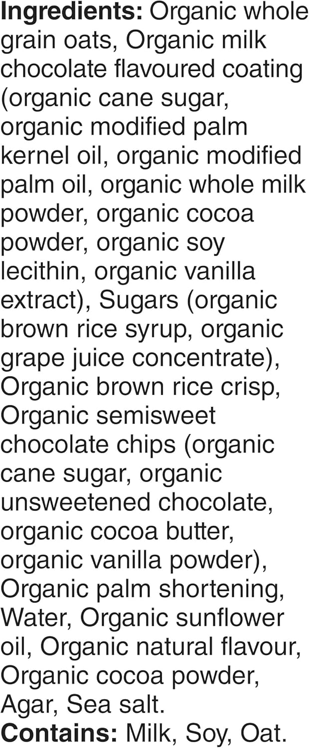 ANNIE'S 巧克力碎燕麦棒，有机，无人工香料，全谷物，5 包燕麦棒