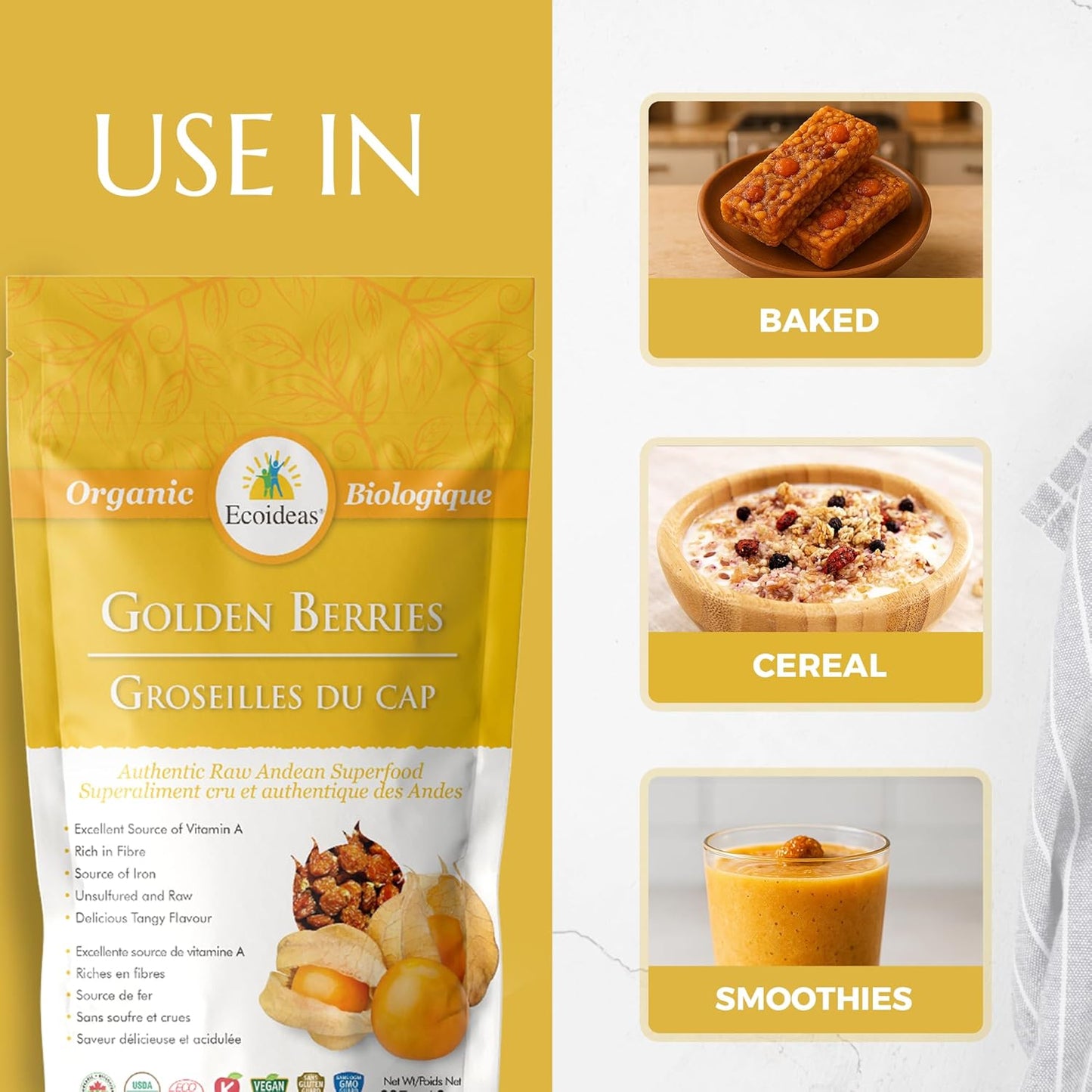 Ecoideas 有機金印加莓果 227克