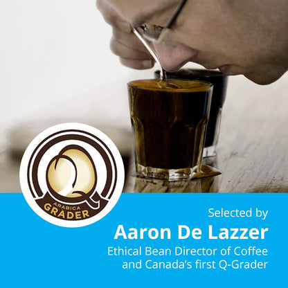 Ethical Bean Coffee 公平贸易有机咖啡，脱咖啡因深度烘焙，研磨咖啡 - 227克/袋