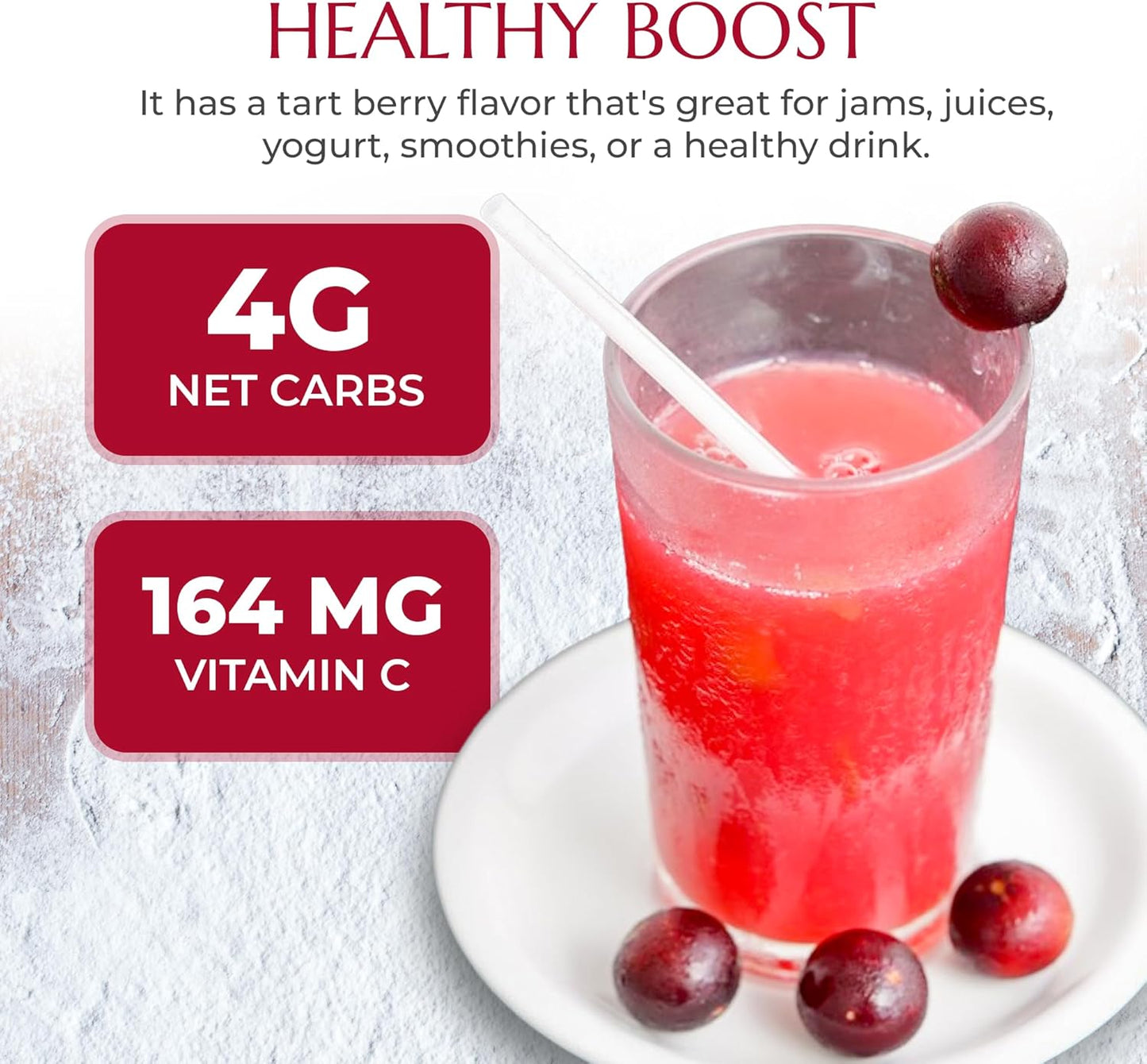 Ecoideas Organic Raw Camu Camu Berry Powder, 113g