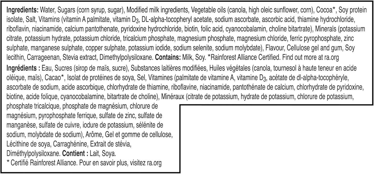 BOOST 高蛋白代餐饮料，巧克力味，24 x 237 毫升