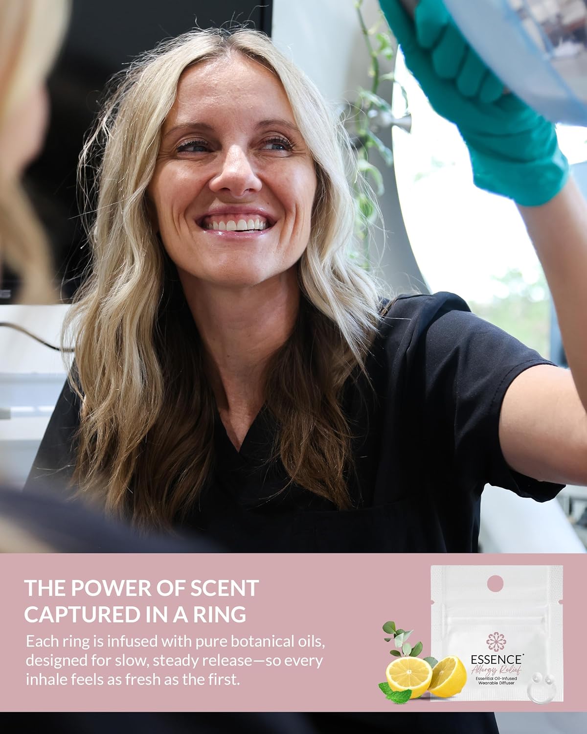 Essence 鼻腔擴散器 | 精油環 | 矽膠鼻吸入器（緩解過敏） - 3 件裝（僅環）