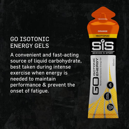 Science in Sport Go 等渗能量凝胶，橙色，30 x 60 毫升，30 支