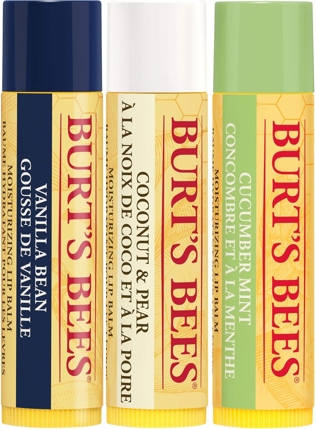 Burt's Bees 暢銷產品 - 乾裂嘴唇的首選：含水果萃取物的什錦潤唇膏和夜間密集護唇膏