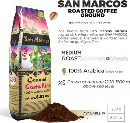 El Gusto San Marcos 研磨咖啡，中度烘焙，哥斯达黎加单一产地，250克