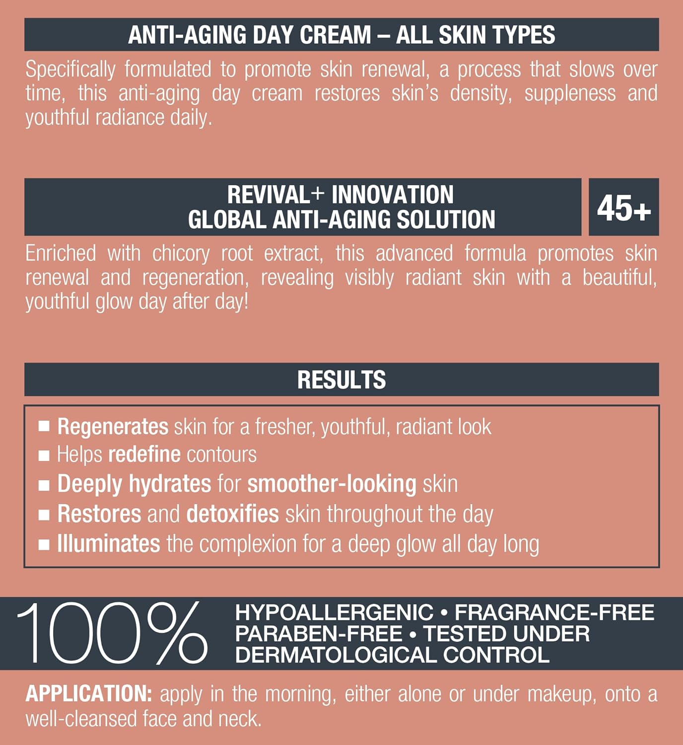 Marcelle Revival+ Skin Renewal Anti-Aging Day Cream, All Skin Types, 45+, Redensifying, Moisturizing & Smoothing, Cruelty-Free, Hypoallergenic, Paraben-Free, Fragrance-Free, Oil-Free, 50 mL