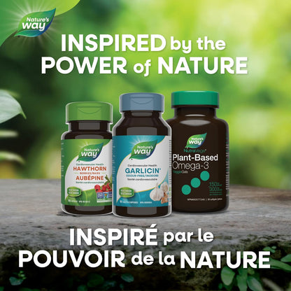 Nature's Way 大蒜素 – 心血管健康支持 – 上呼吸道感染支持 – 蒜头 – 90 片素食片