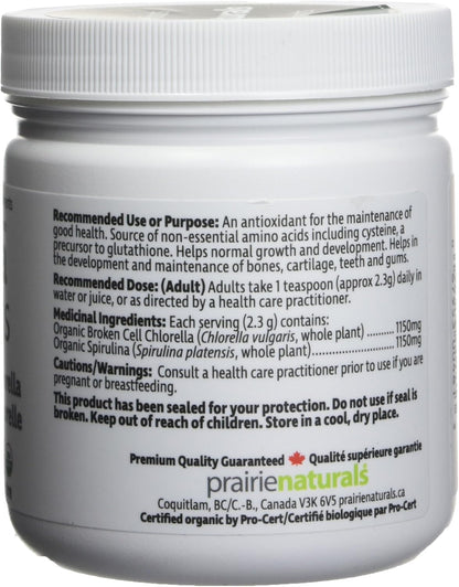 Prairie Naturals Organic Aqua Greens Powder - 200 Gram
