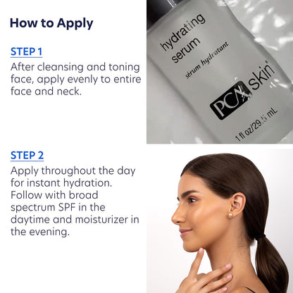 PCA SKIN Hydrating Face Serum - Soothing Anti Aging Facial Serum with Hyaluronic Acid Sodium and Aloe Vera to Boost Moisture & Minimizes Fine Lines & Wrinkles (1 fl oz)