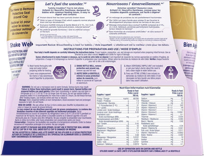 Enfamil A+ NeuroPro Gentlease, Baby Formula, Ready to Feed, Nipple-Ready Bottles, with Brain Building DHA, 0-12 Months, 6 x 237mL