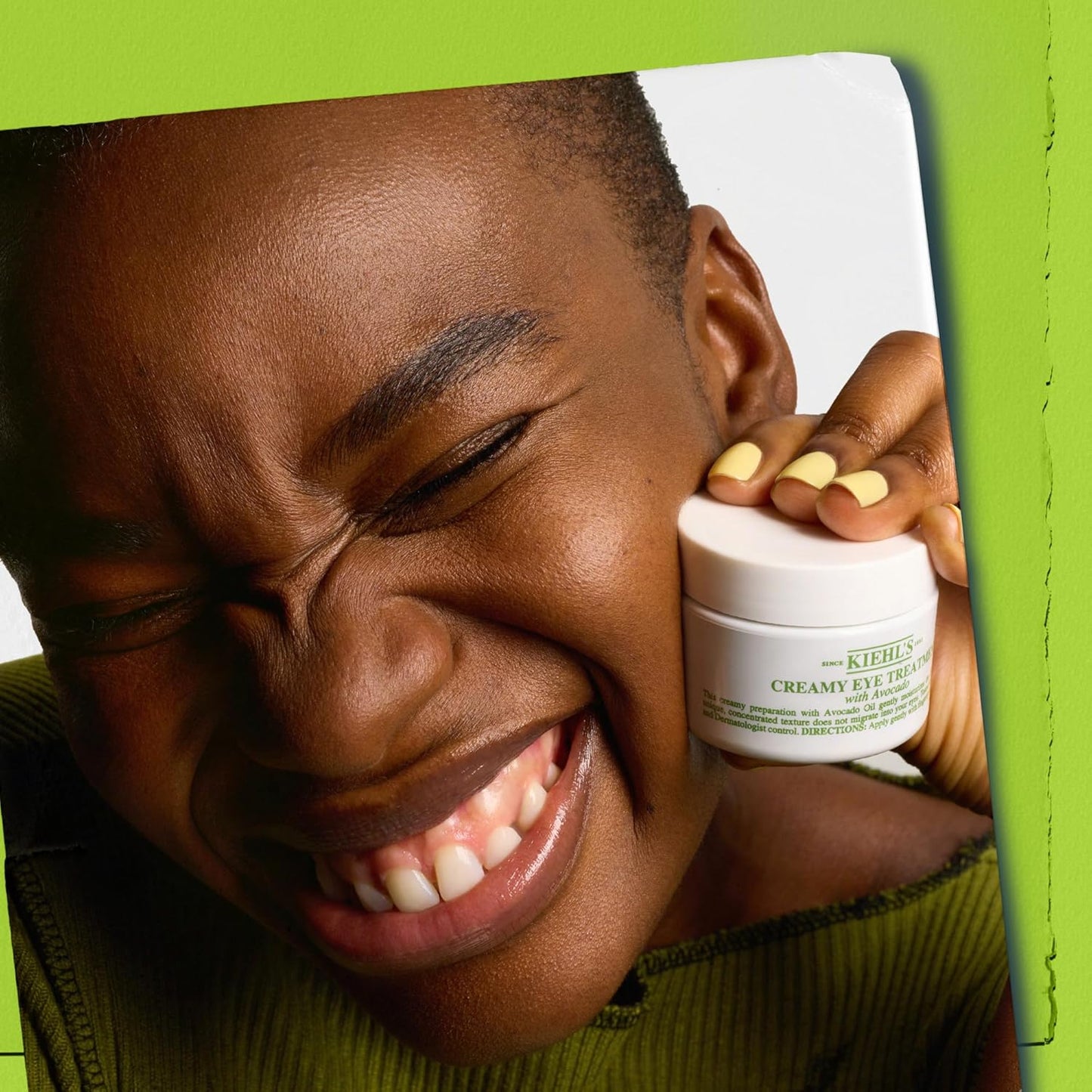 Kiehl's Avocado Eye Treatment, Nourishing and Hydrating Eye Cream, Avocado Oil and Caffeine to Energize and Invigorate Dry, Tired Eyes, 99% Naturally Derived Formula