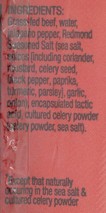 Nick's Sticks 100-Percent Grass-Fed Beef Snack Sticks Spicy 48 Gram