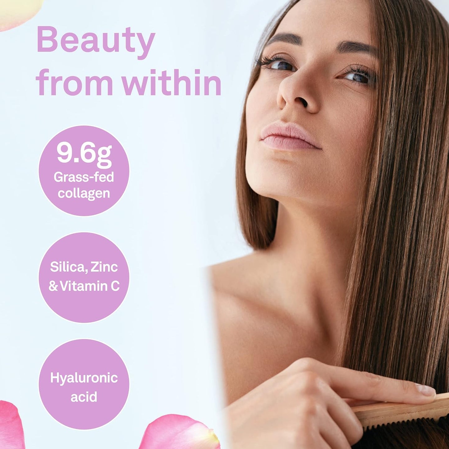 Organika 增強膠原蛋白純美 200g + Organika 電解質 + 增強膠原蛋白草莓桃 360g（30 份）