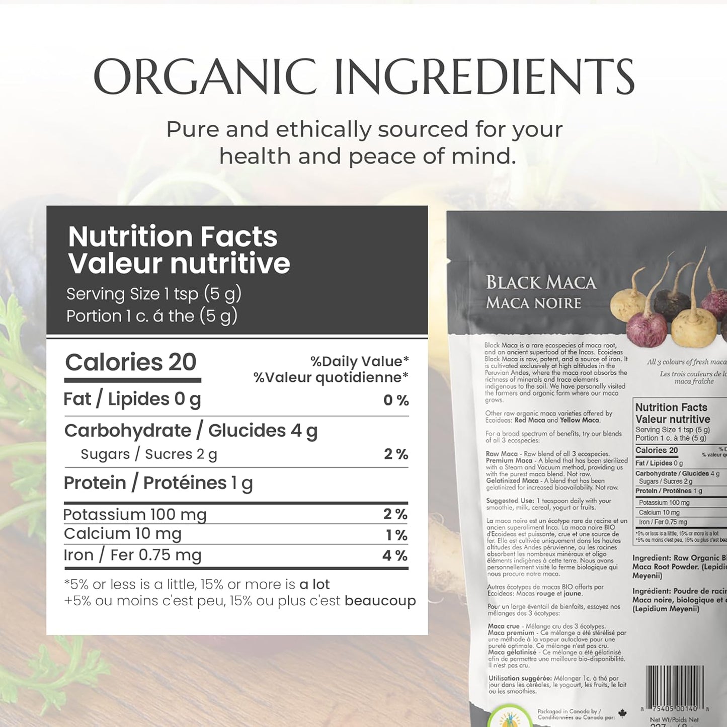 Ecoideas 有機黑瑪卡，227克