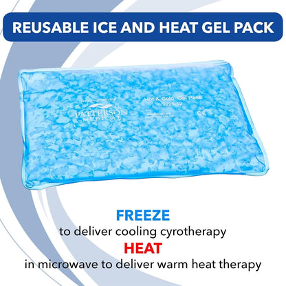Performa 可重复使用冰敷和热敷凝胶包，适用于膝盖、肩膀、脚踝和背部的柔性冰敷和热敷包，用于损伤和恢复的热敷或冷敷疗法，半尺寸 7.5 英寸 x 11 英寸，6 个一盒