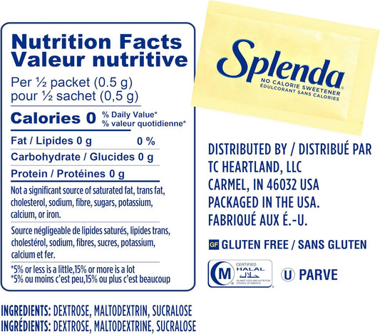 SPLENDA No Calorie Sweetener, 200 Count Packets