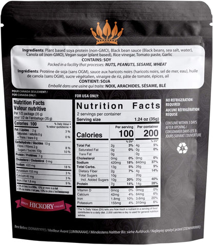 Noble Jerky – Vegan Jerky Snacks, 14g Plant Protein, Non-GMO, High-Protein, 70g Bags, 5-Pack Variety (Teriyaki, Chipotle, Original, 2 BBQ)