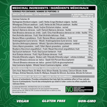 EHPlabs OxyGreens Super Greens Powder - Spirulina & Chlorella Superfood, Green Juice Powder & Greens Supplements with Prebiotic Fibre, Antioxidants & Immunity Support, 30 Serves (Passionfruit)