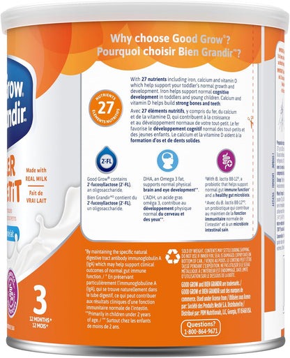 GOOD START Stage 3 Nutritional Toddler Drink, 12+ months, Milk Flavour, 850 g, Packaging May Vary