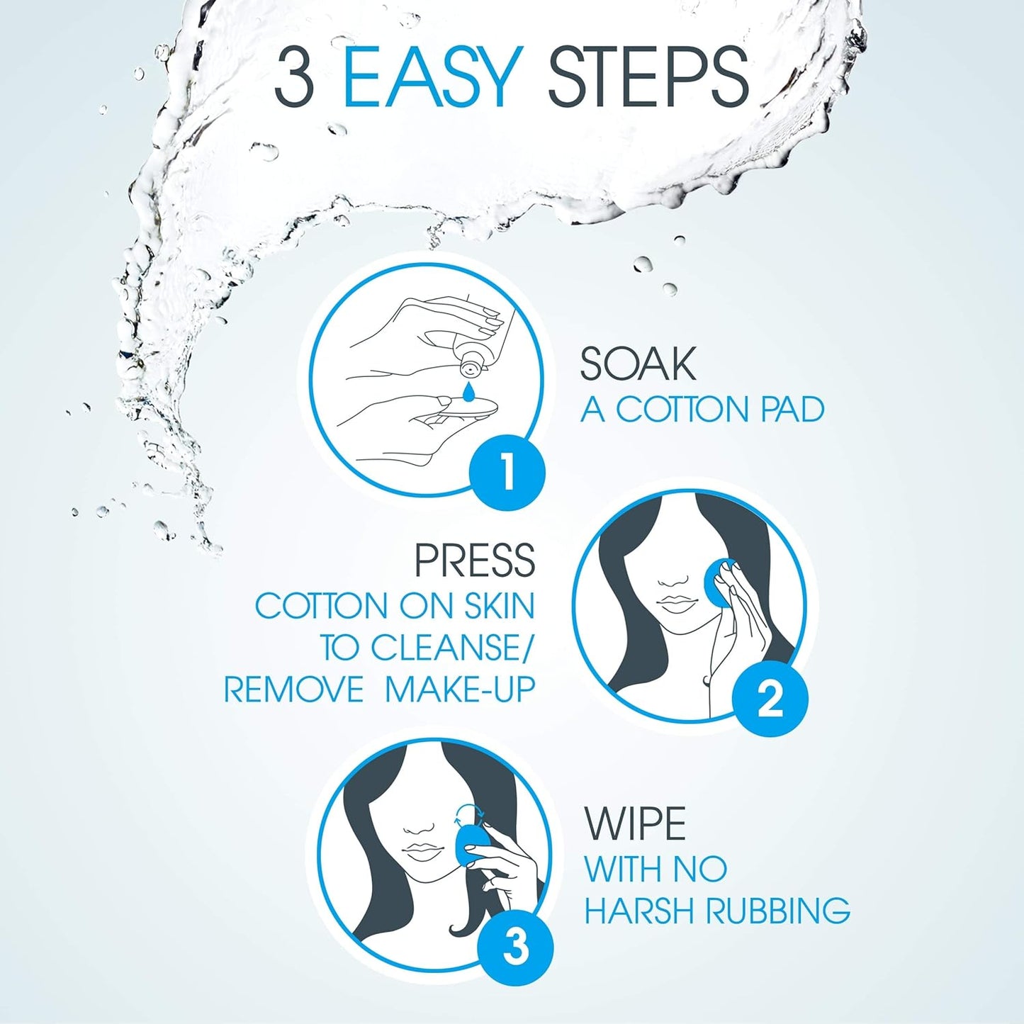 Bioderma Hydrabio H2O Micellar Water, Cleansing and Makeup Removing Gentle Face Cleanser for Dehydrated Sensitive Skin, 500mL