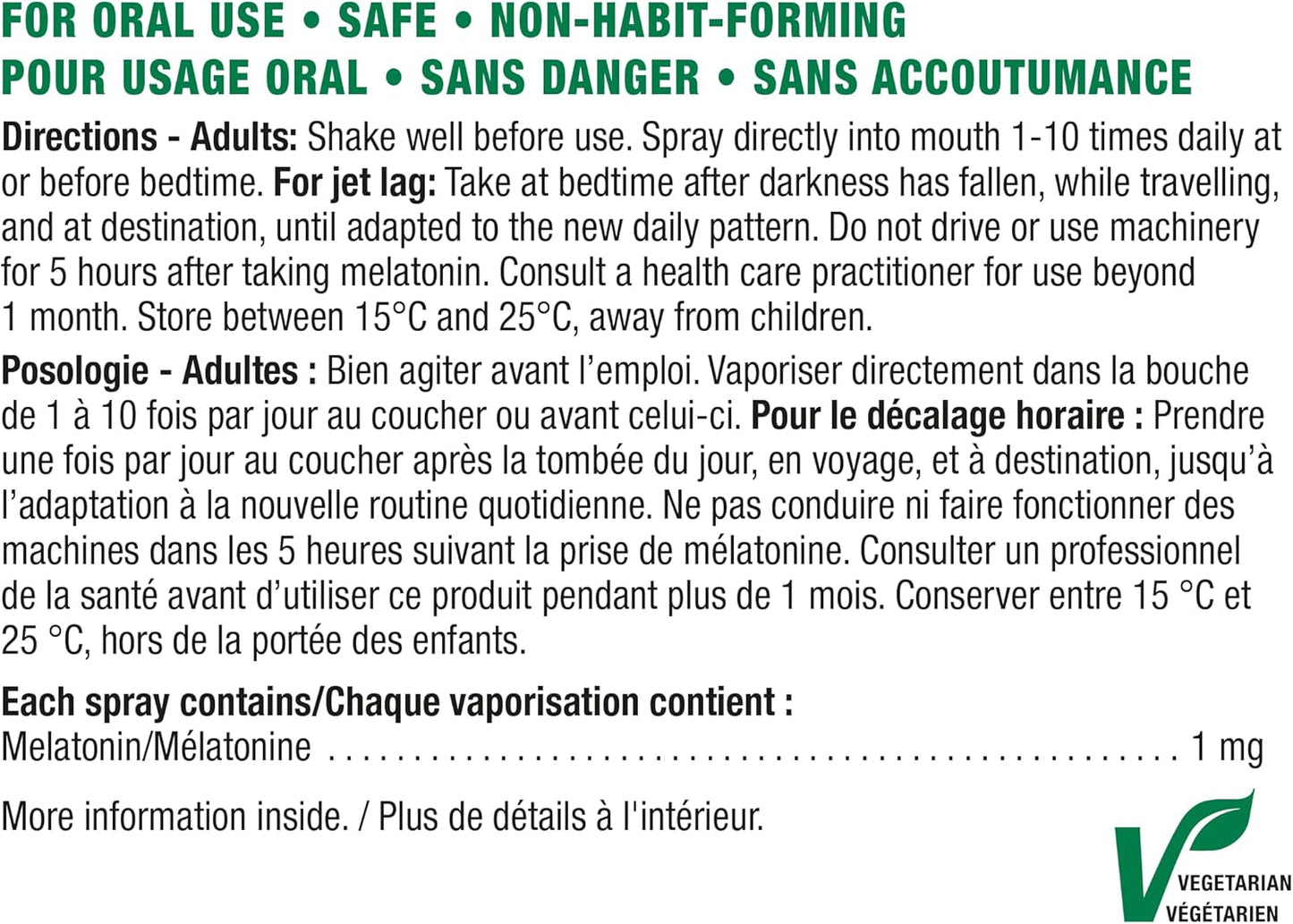 Jamieson 褪黑素 1 毫克睡眠噴霧，天然薄荷味，適用於旅行和時差反應，改善睡眠質量，延長睡眠時間，並幫助重置睡眠-覺醒週期。非基因改造、無麩質、無人工香料、無色素…