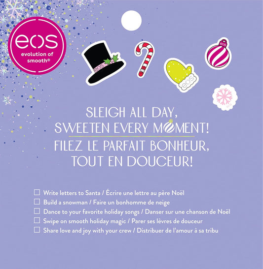 eos 節日系列糖梅噴霧、蘋果糖和拐杖糖漩渦球，21 克，3 包