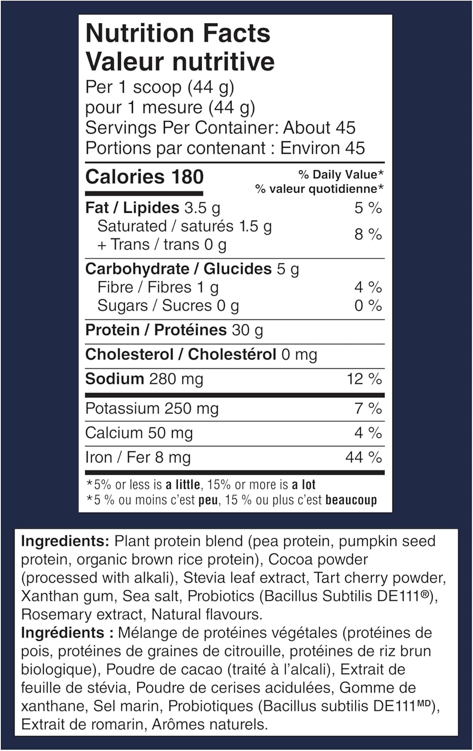 Vega Sport 素食蛋白粉 + 恢復 - 每份 30 克植物蛋白，巧克力口味，45 份，5 克 BCAA，益生菌，NSF 認證，適用於奶昔和冰沙，1.98 公斤（包裝可能有所不同）