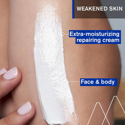 Uriage Bariéderm-CICA 銅鋅修復霜 - 多用途修復霜，適用於痕跡、脆弱和受刺激的皮膚 - 適合全家人使用的臉部和身體保濕霜 - 40ml