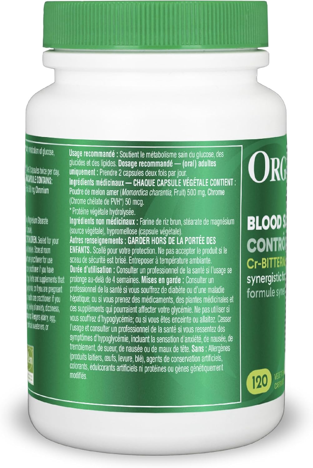Organika 血糖控制（原名 Cr-苦瓜）120 粒胶囊