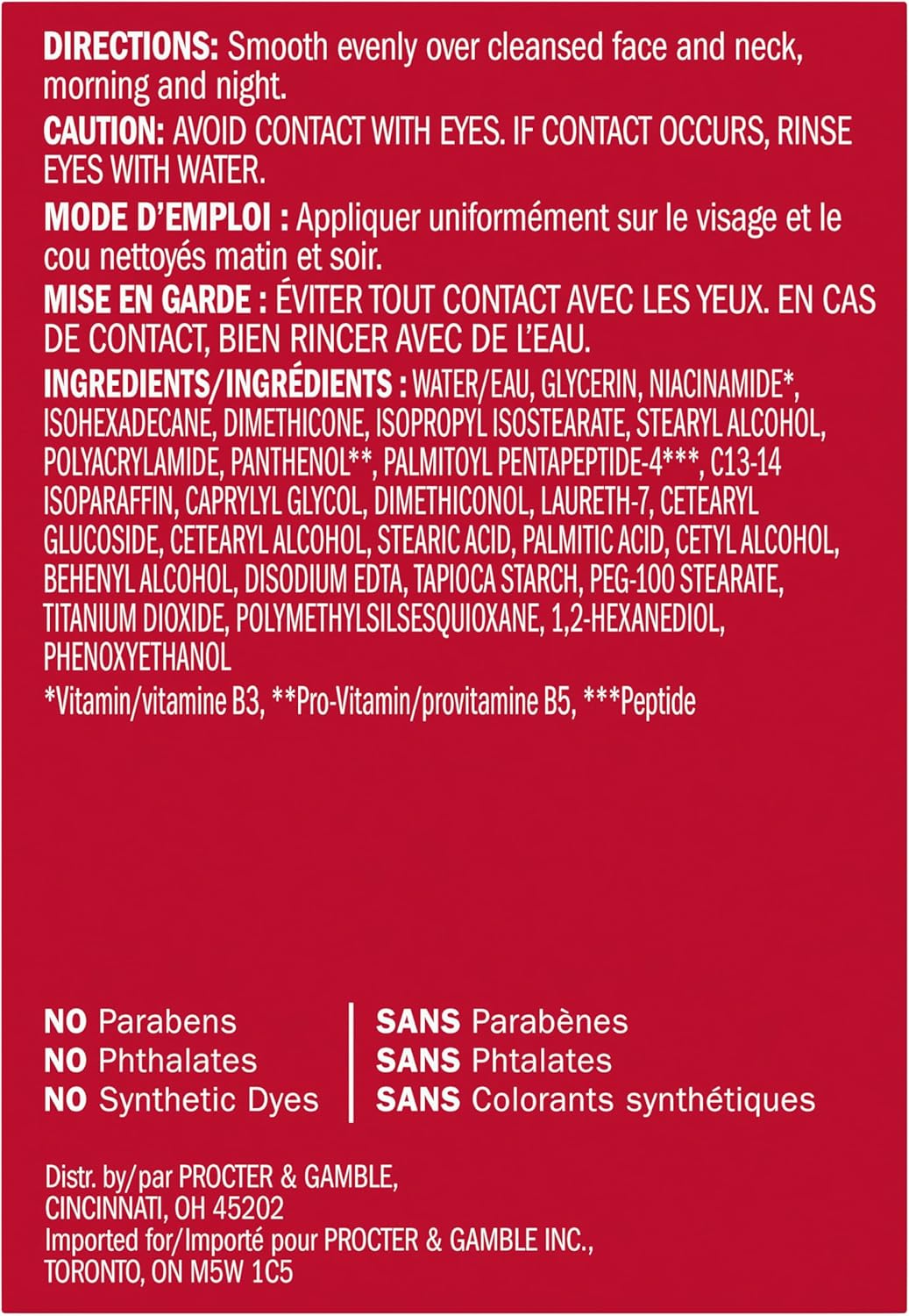 Olay Collagen Peptide Face Moisturizer, Firming Cream for Women, Fragrance-Free, Non-Greasy - Hydrating, Anti-Aging, Anti-Wrinkle, Smooth Fine Lines, Plumping Skin Care - Niacinamide, 50 mL