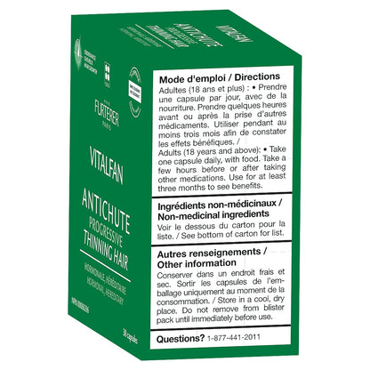 René Furterer - VITALFAN - Progressive Hair Thinning - Dietary Supplement - Hereditary & Hormonal - 30 capsules