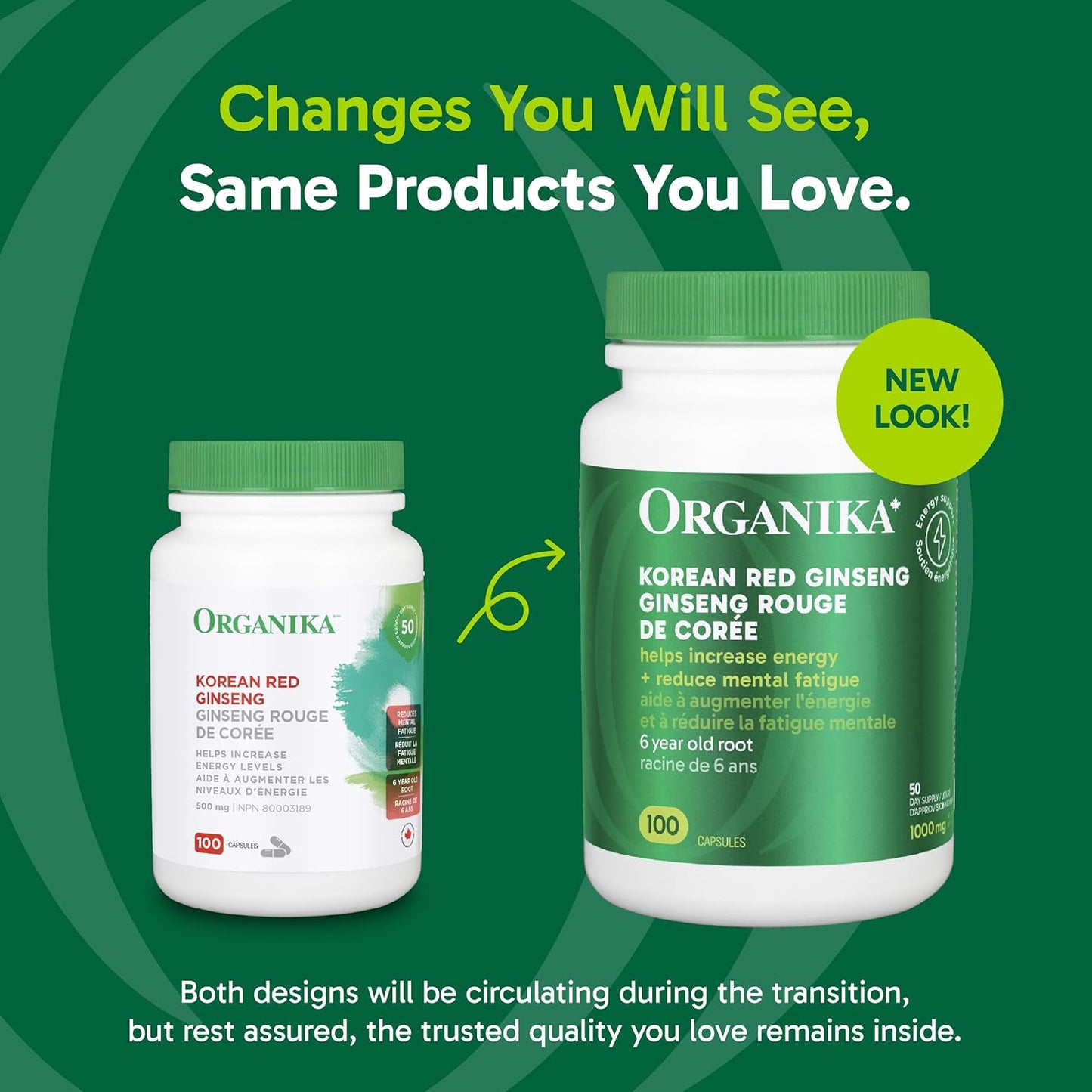 Organika 韩国红参 - 6 年根，补充能量，缓解压力，保暖效果 - 100 粒