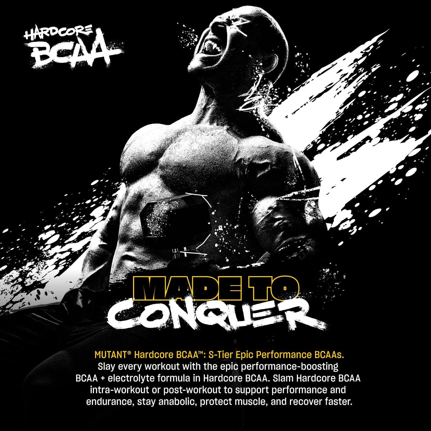 MUTANT HARDCORE BCAA - 運動前、運動中或運動後 - BCAA 更高等級的支鏈胺基酸補充劑 - 補水 + 恢復 - 30 份 - 桃色