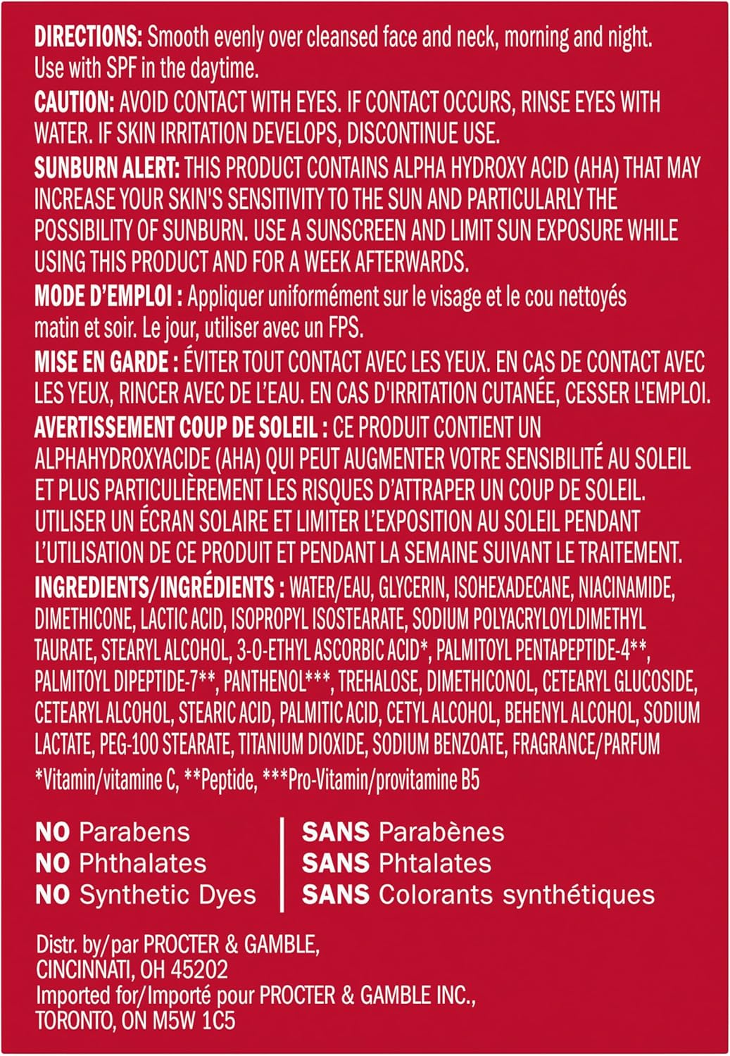 Olay Vitamin C MAX Face Moisturizer, Brightening Cream for Women, Hydrating, Evens Tone, Dark Spot & Hyperpigmentation Reduction, Glowing Skin Care - Niaciniamide, Peptides, 50 mL