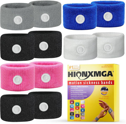 Motion Sickness Bands/Acupressure Nausea Wristband for Nausea,Sea Sickness Wristbands for Natural Relief of Morning Sickness,Dizziness, Motion Sickness(Car, Sea, Flying Travel Sickness)