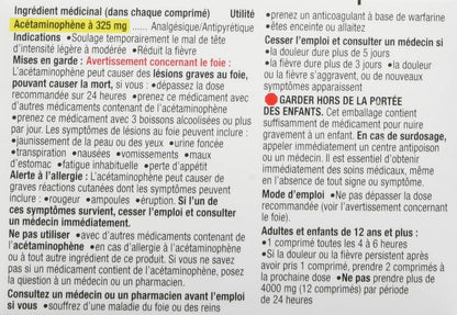 泰諾常規強度 325 毫克 Eztabs 120 片