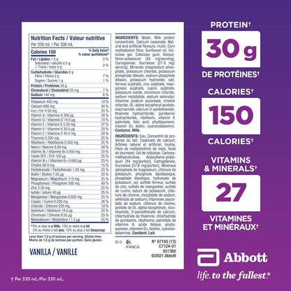 Ensure Protein Max Nutritional Supplement, Vanilla, 330 millilitre (Pack of 4)