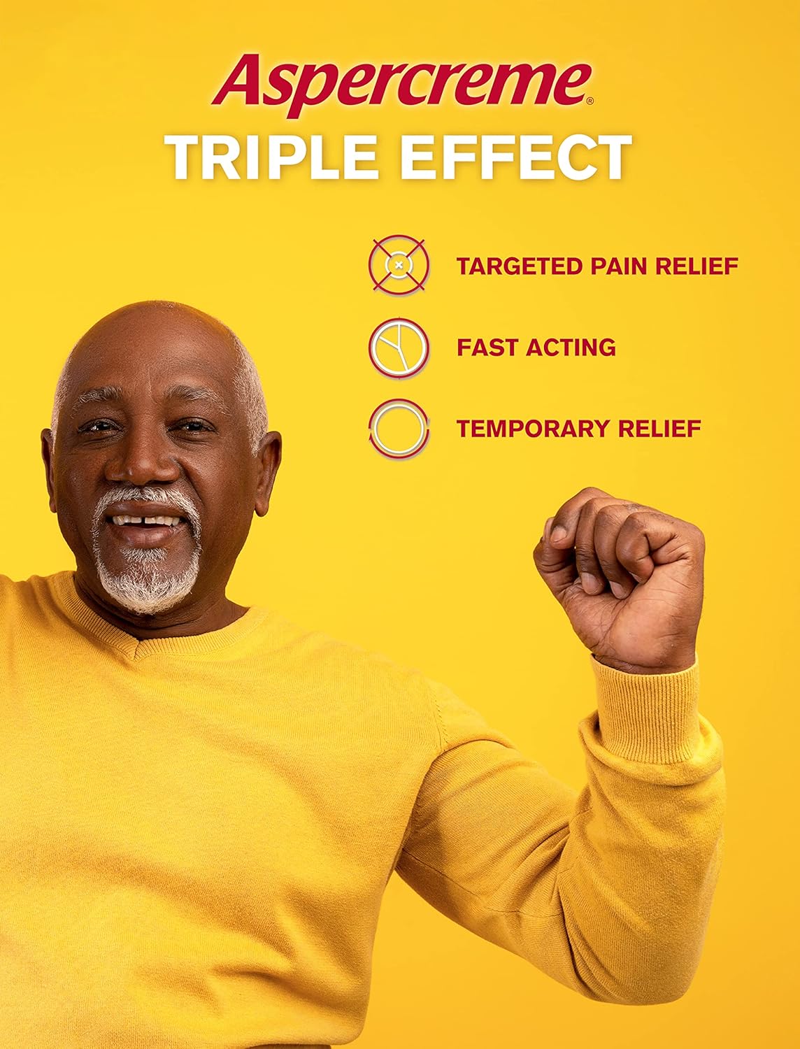 Aspercreme 强效型，106 克，缓解关节炎疼痛，无异味，易于打开，无刺激或灼烧感，不油腻，适用于缓解背痛和肌肉拉伤相关疼痛