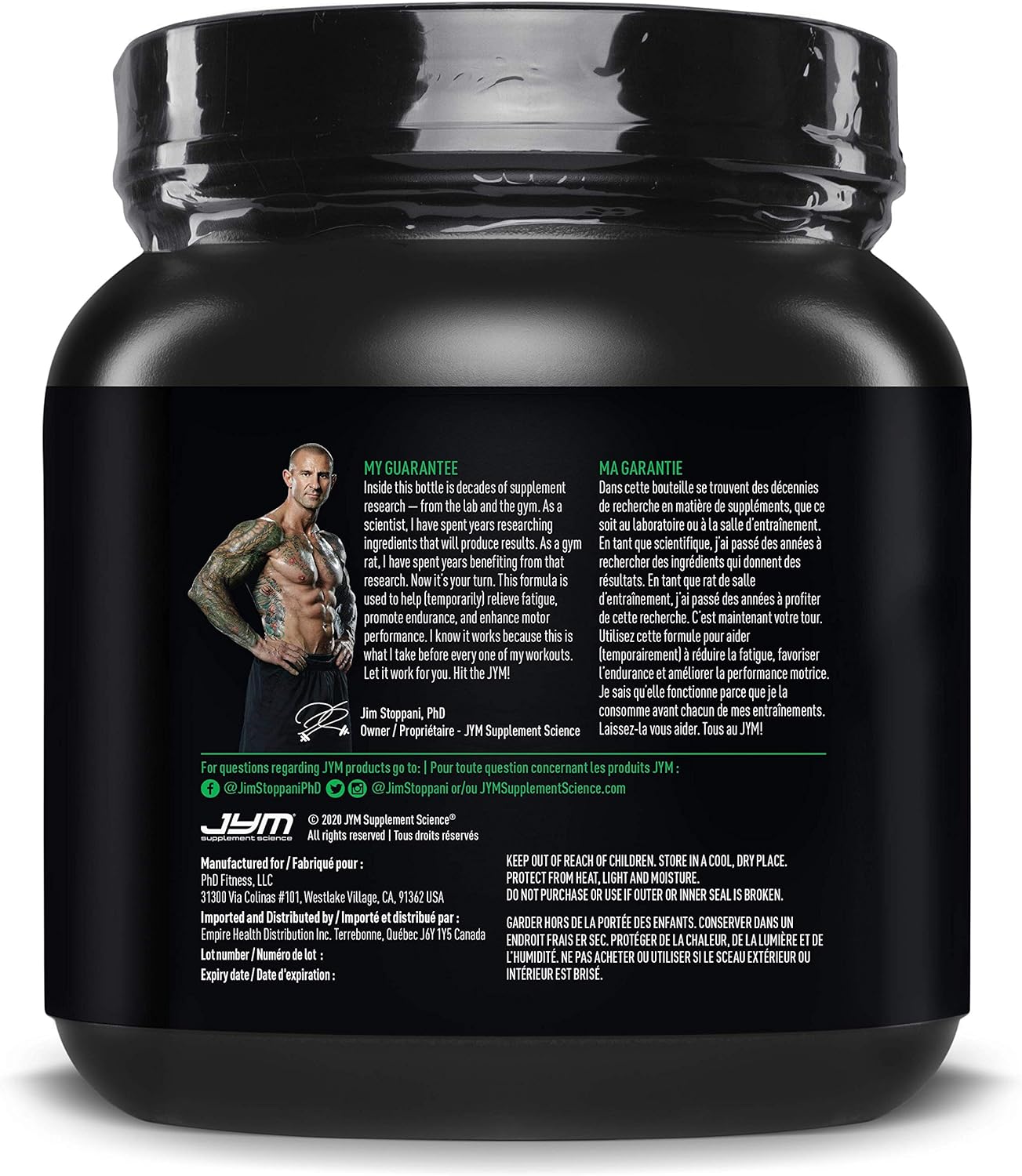 Jym Supplements Science Pre jym 20 Serving Pineapple Strawberry 520 g