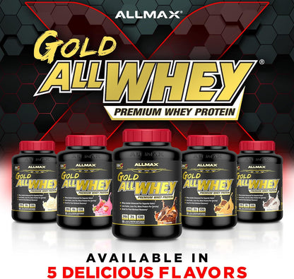 ALLMAX Nutrition - AllWhey Gold - 100% 乳清蛋白 + 优质乳清分离蛋白 - 香草味 - 5 磅
