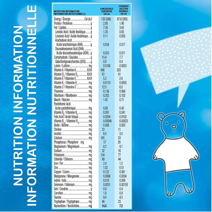 Similac Advance 1 段非转基因婴儿配方奶粉，浓缩液，385 毫升，0+ 个月，蓝色，12 支装