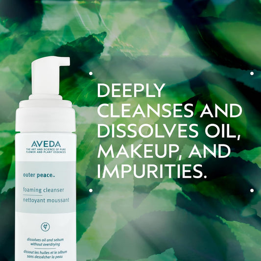 Aveda Outer Peace Foaming Cleanser | Daily Face Cleanser for Acne-Prone Skin | with Powerful Plant Extracts, 125ml