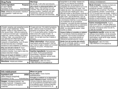 Pepcid AC 原味强效抑酸片，30 片装，Pepcid 出品
